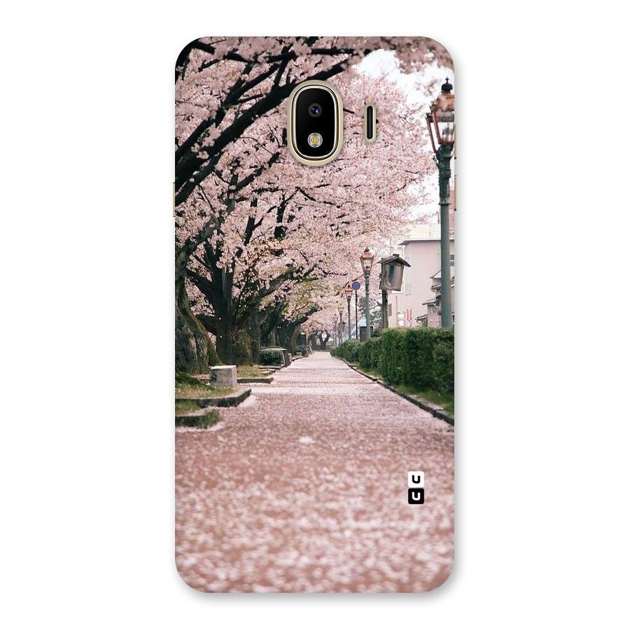 Street In Pink Flowers Back Case for Galaxy J4