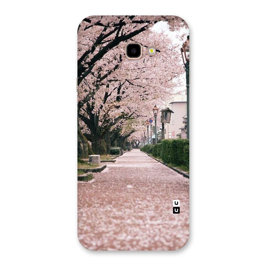 Street In Pink Flowers Back Case for Galaxy J4 Plus