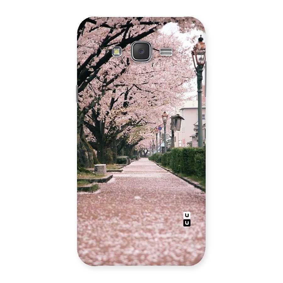 Street In Pink Flowers Back Case for Galaxy J7