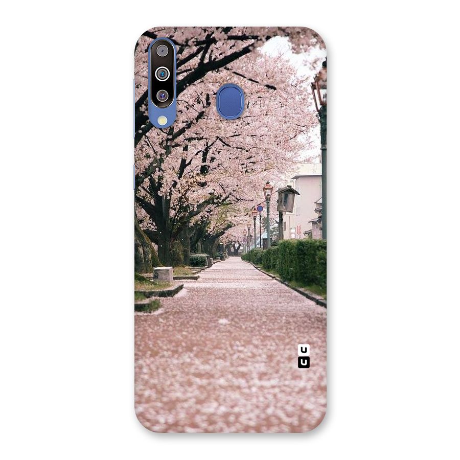 Street In Pink Flowers Back Case for Galaxy M30