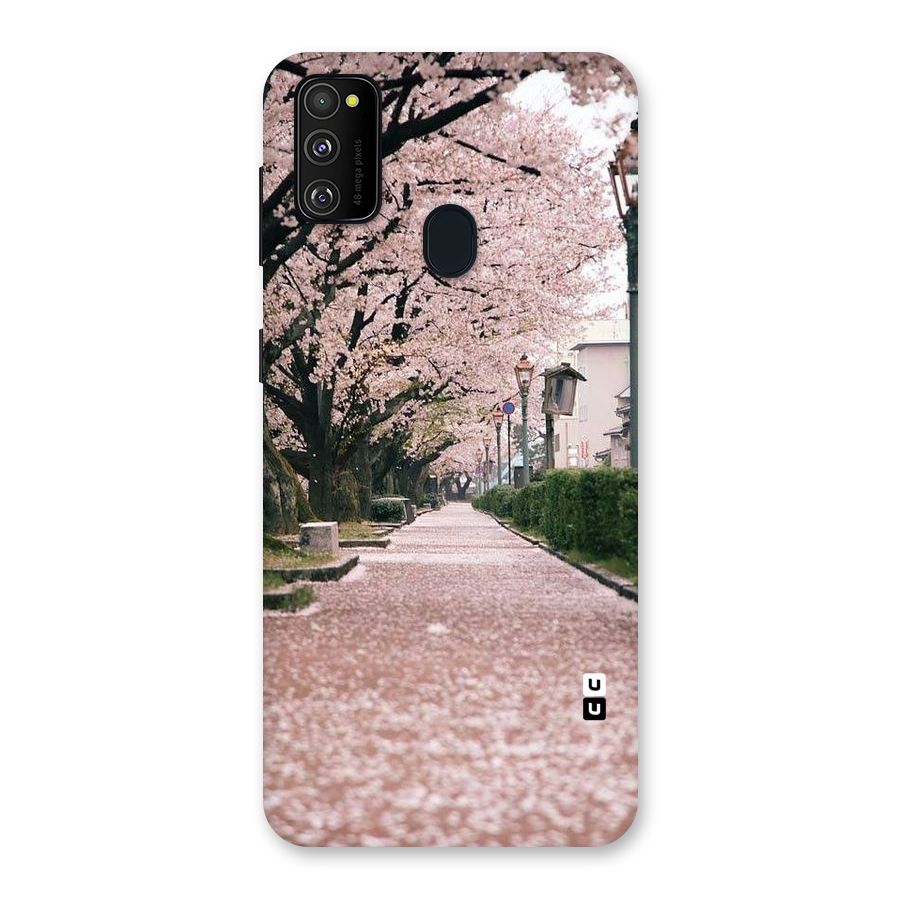 Street In Pink Flowers Back Case for Galaxy M30s