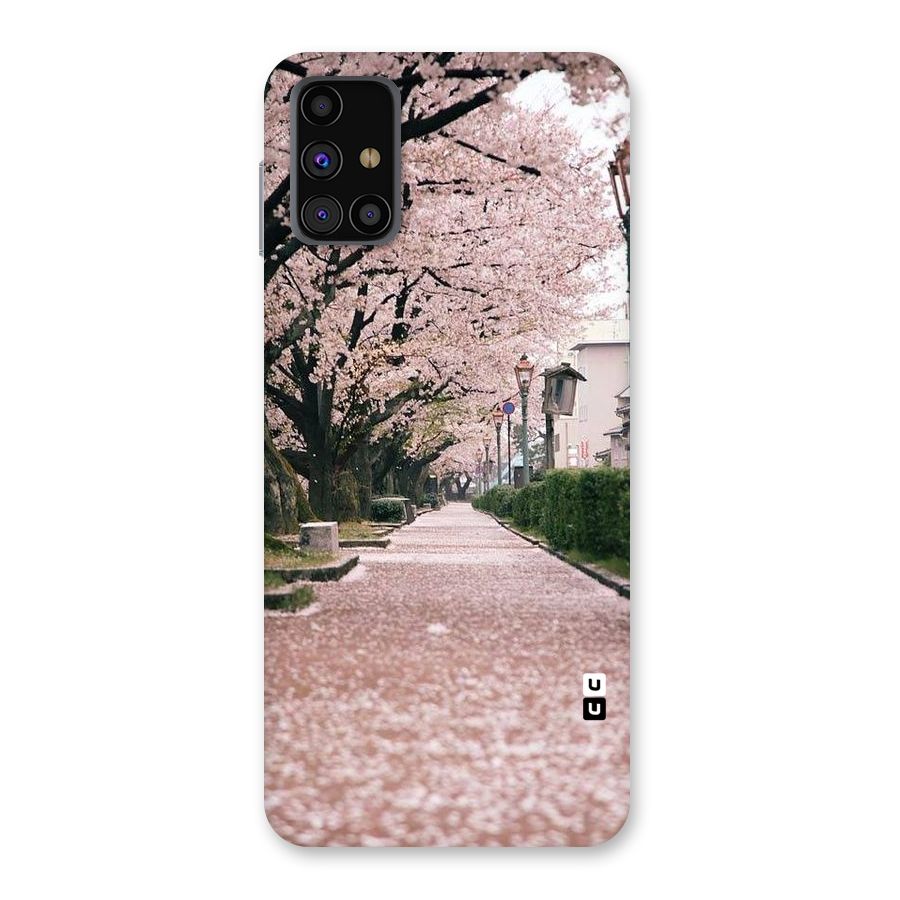 Street In Pink Flowers Back Case for Galaxy M31s