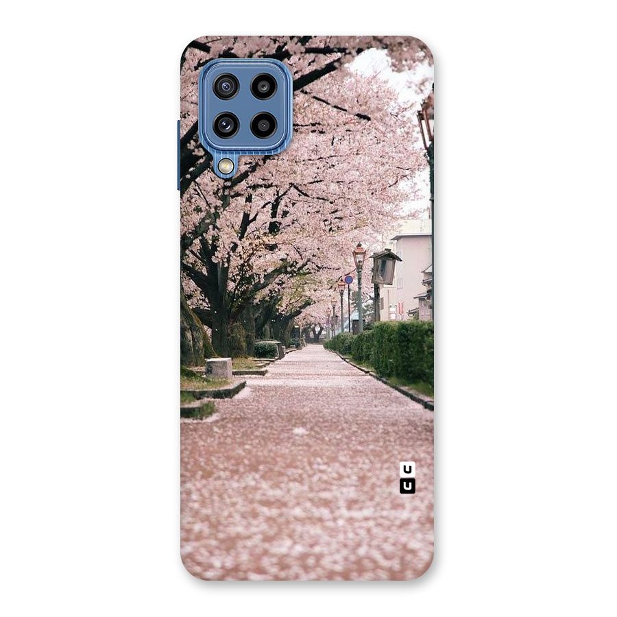 Street In Pink Flowers Back Case for Galaxy M32