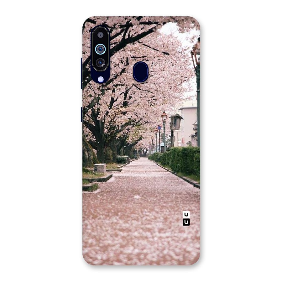 Street In Pink Flowers Back Case for Galaxy M40