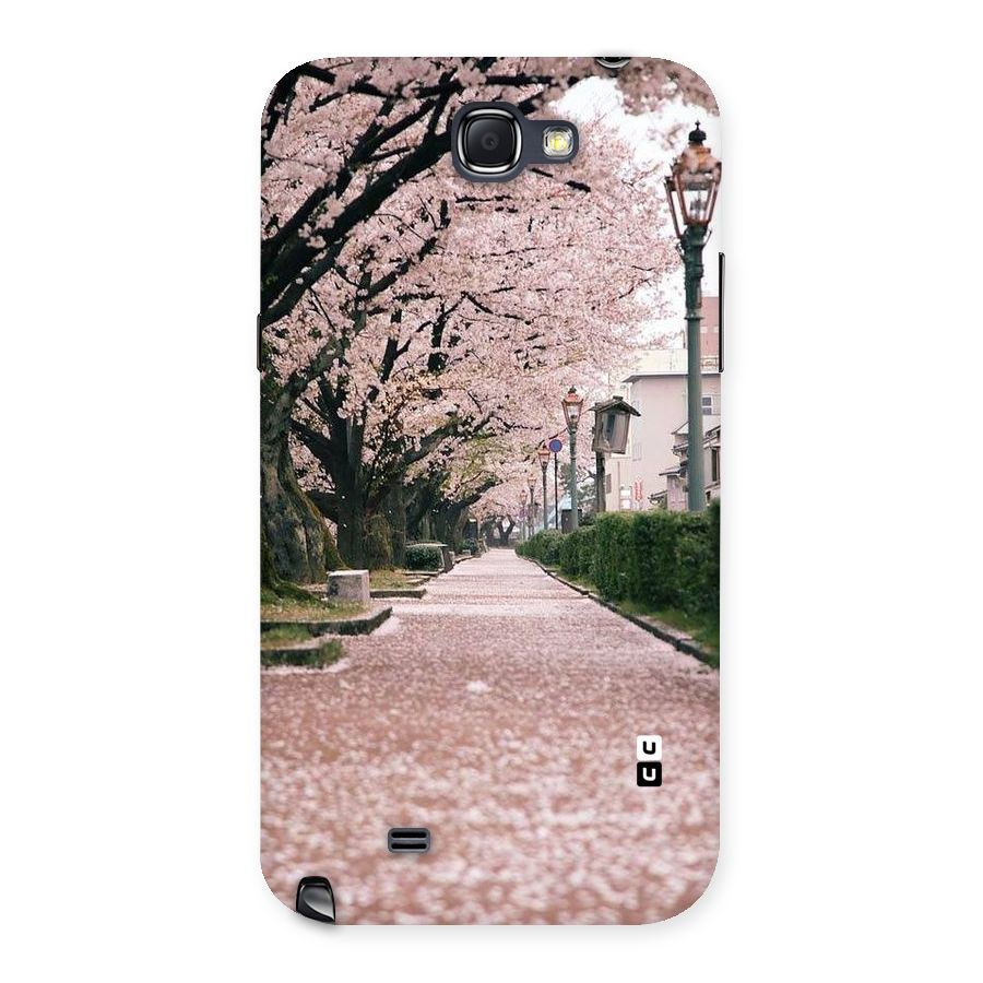 Street In Pink Flowers Back Case for Galaxy Note 2