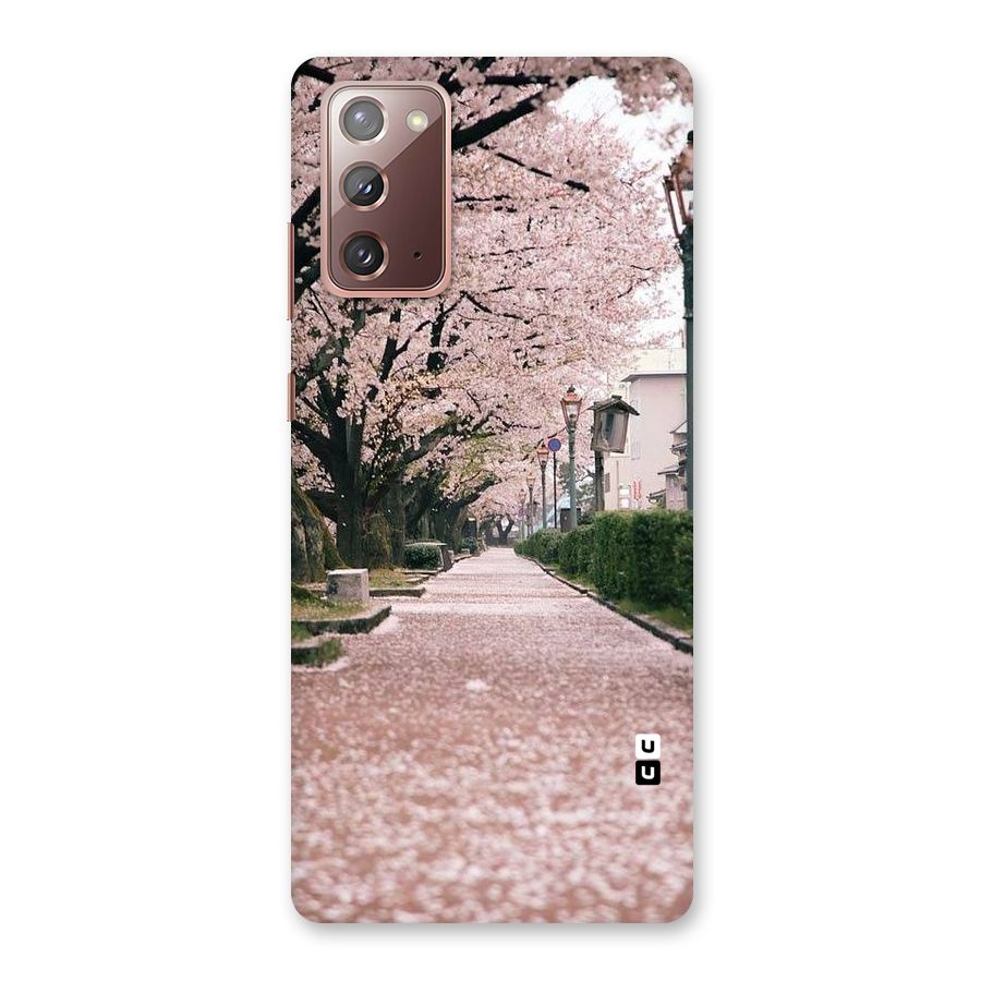 Street In Pink Flowers Back Case for Galaxy Note 20