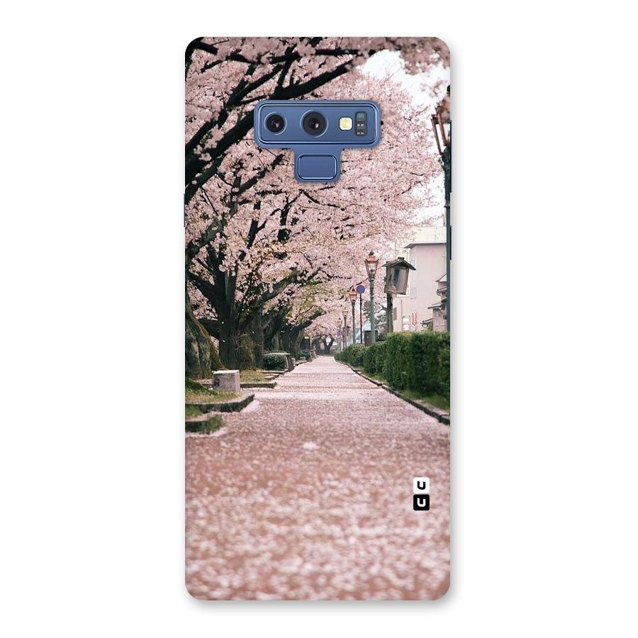 Street In Pink Flowers Back Case for Galaxy Note 9