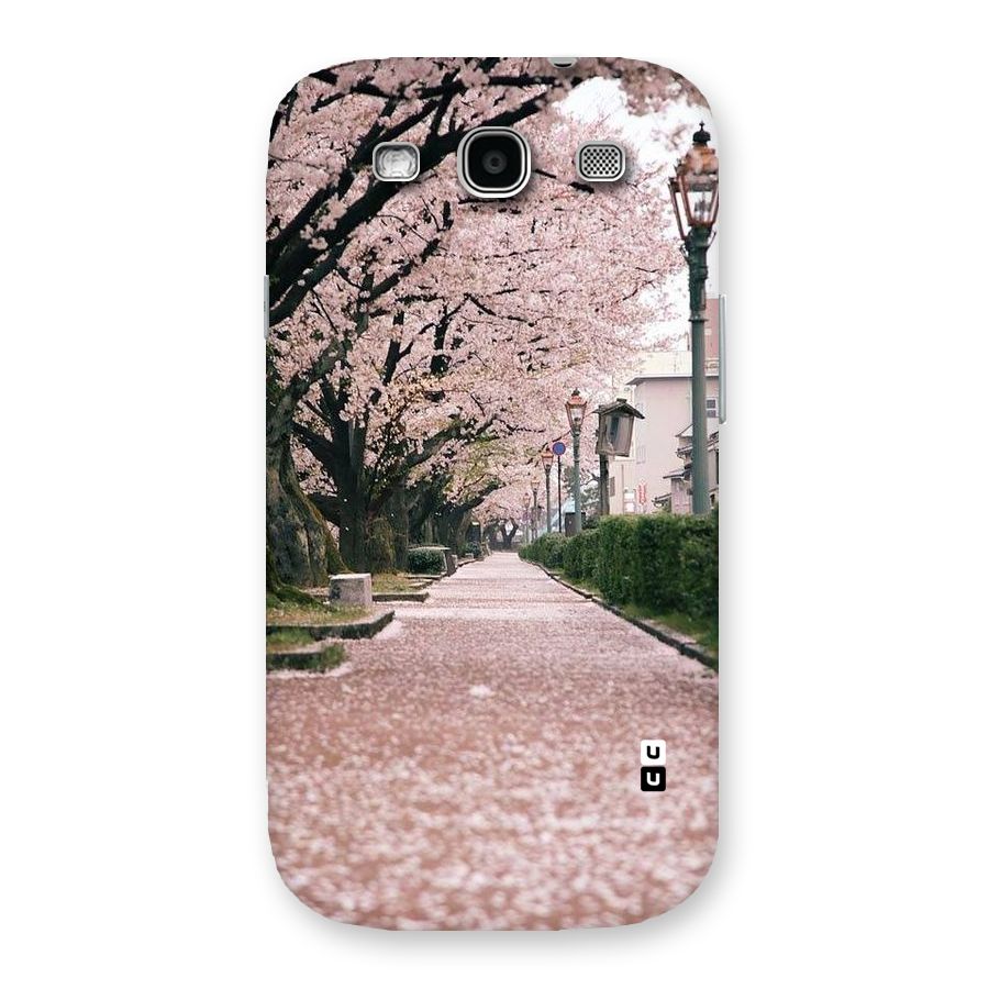 Street In Pink Flowers Back Case for Galaxy S3