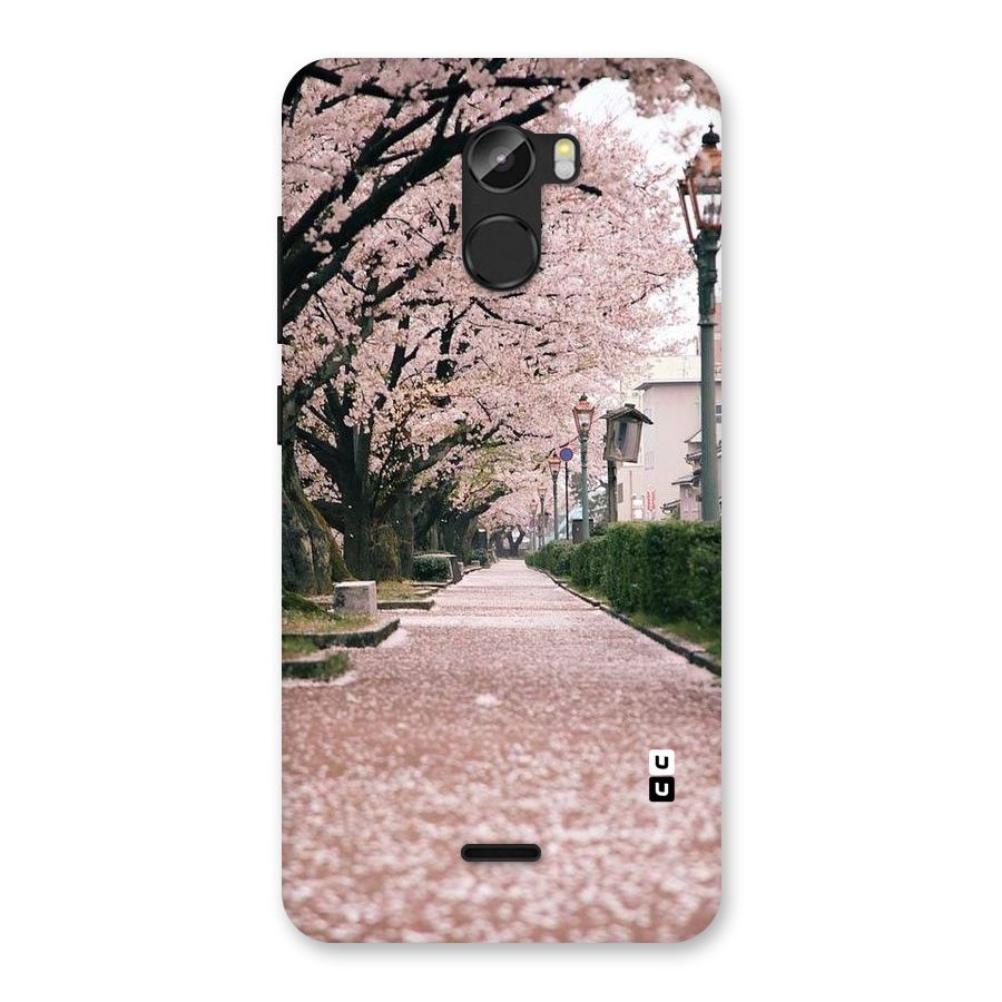 Street In Pink Flowers Back Case for Gionee X1