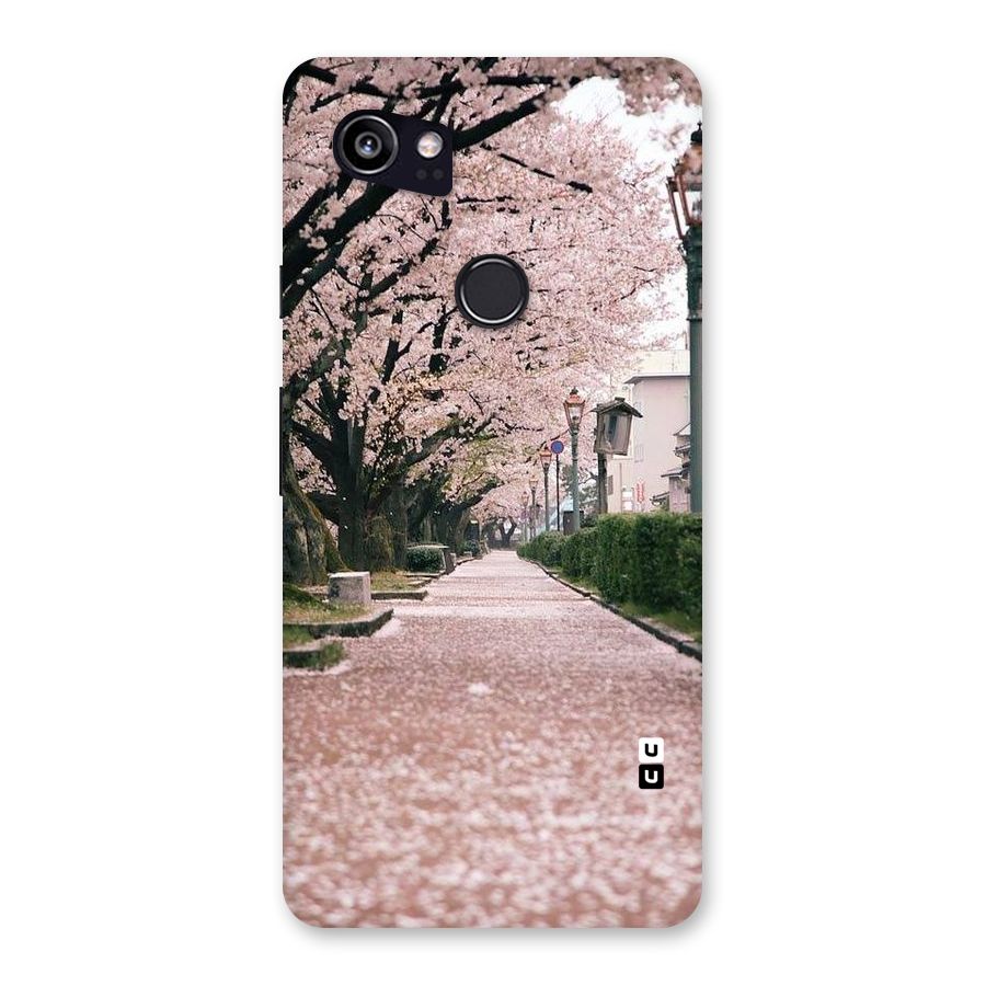 Street In Pink Flowers Back Case for Google Pixel 2 XL