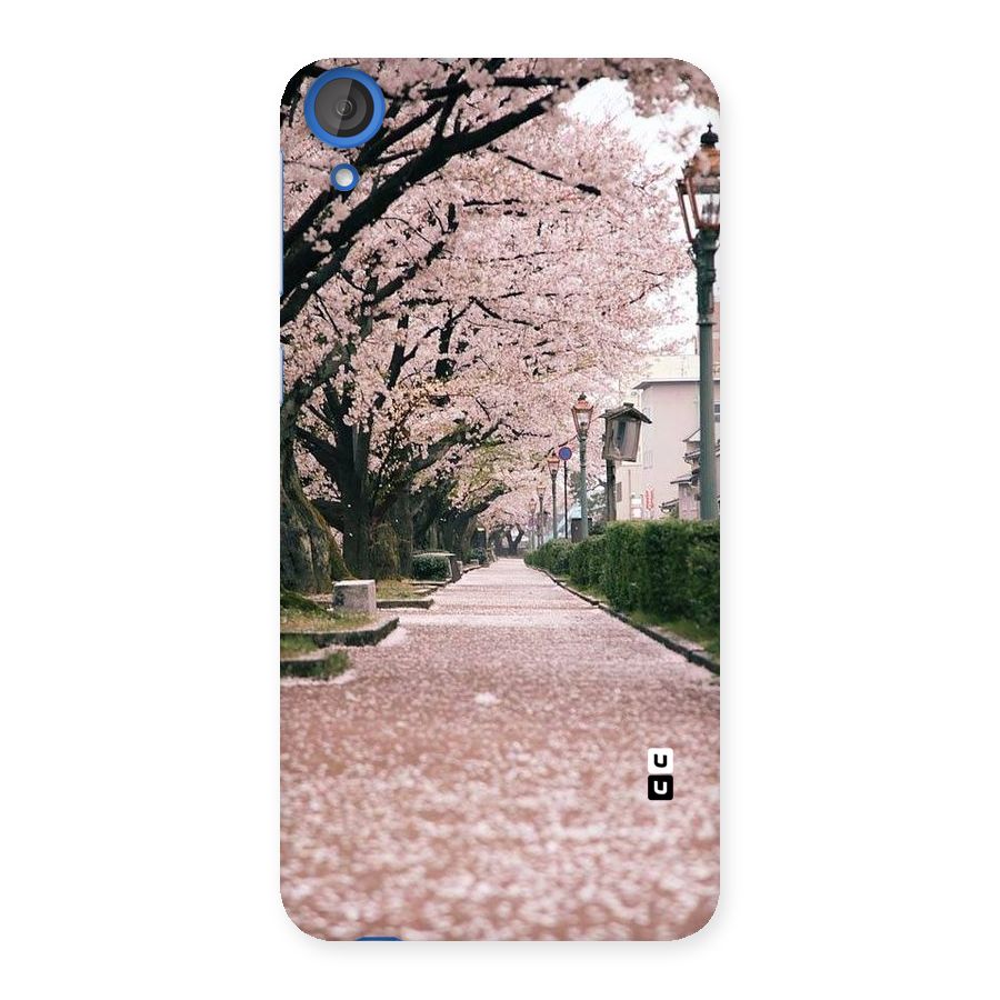 Street In Pink Flowers Back Case for HTC Desire 820