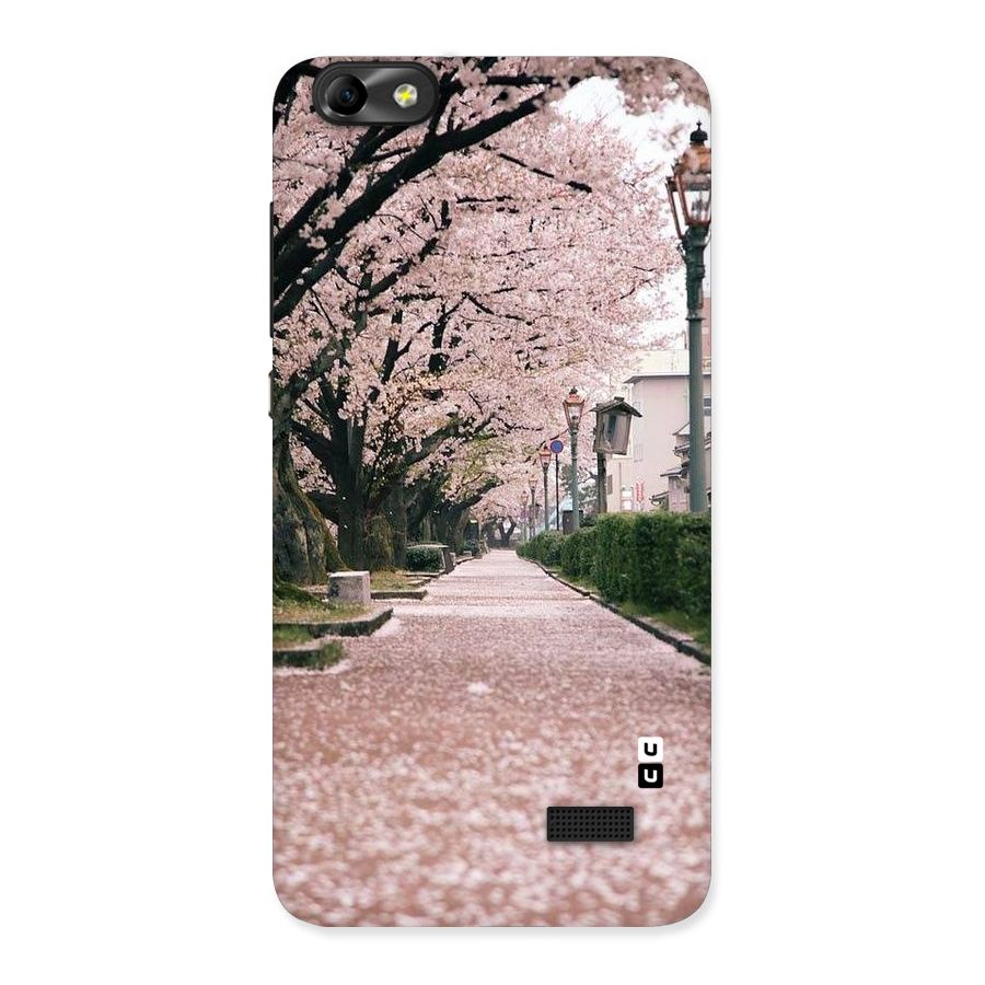 Street In Pink Flowers Back Case for Honor 4C
