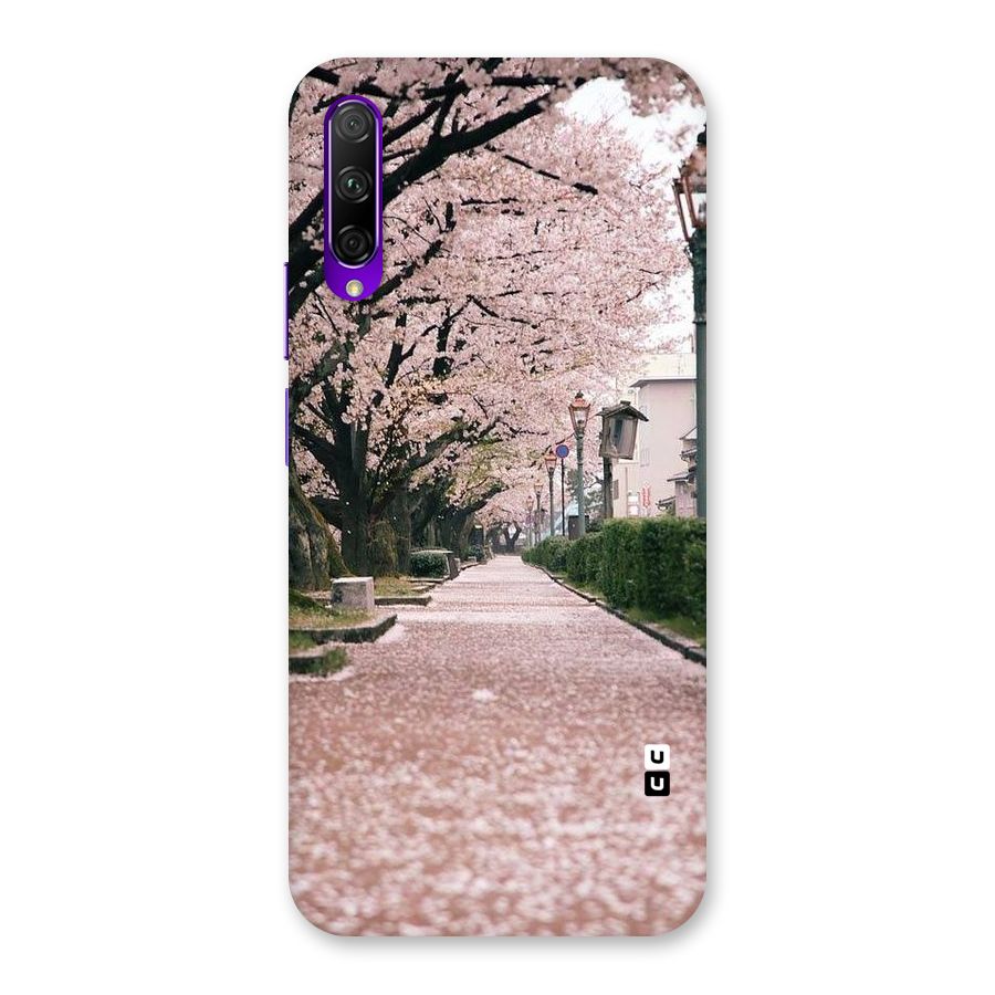Street In Pink Flowers Back Case for Honor 9X Pro