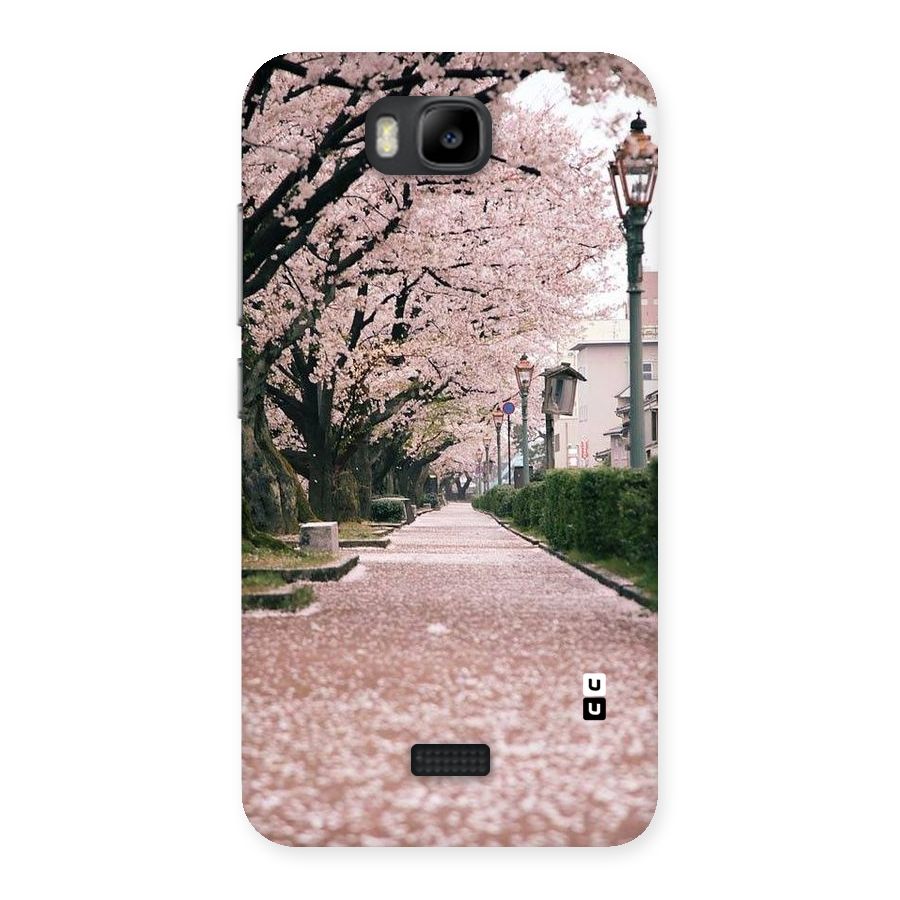Street In Pink Flowers Back Case for Honor Bee