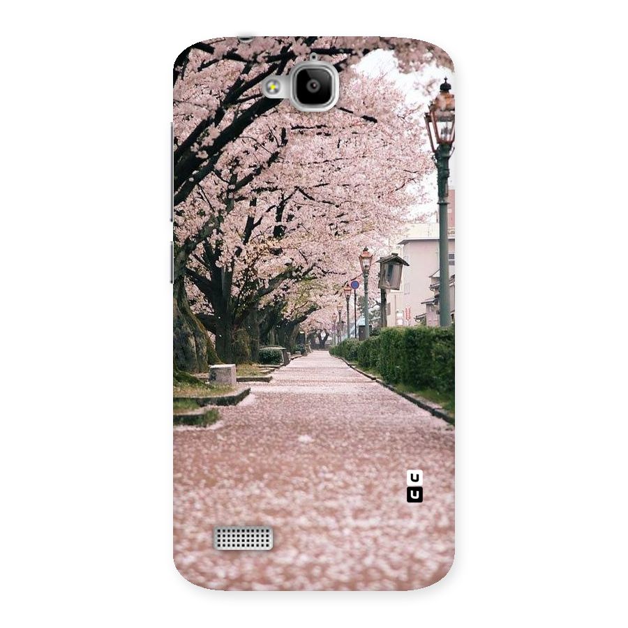 Street In Pink Flowers Back Case for Honor Holly
