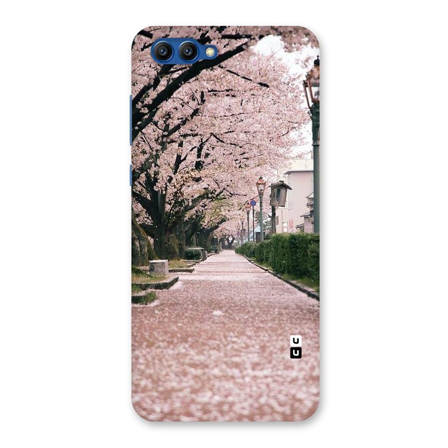 Street In Pink Flowers Back Case for Honor View 10