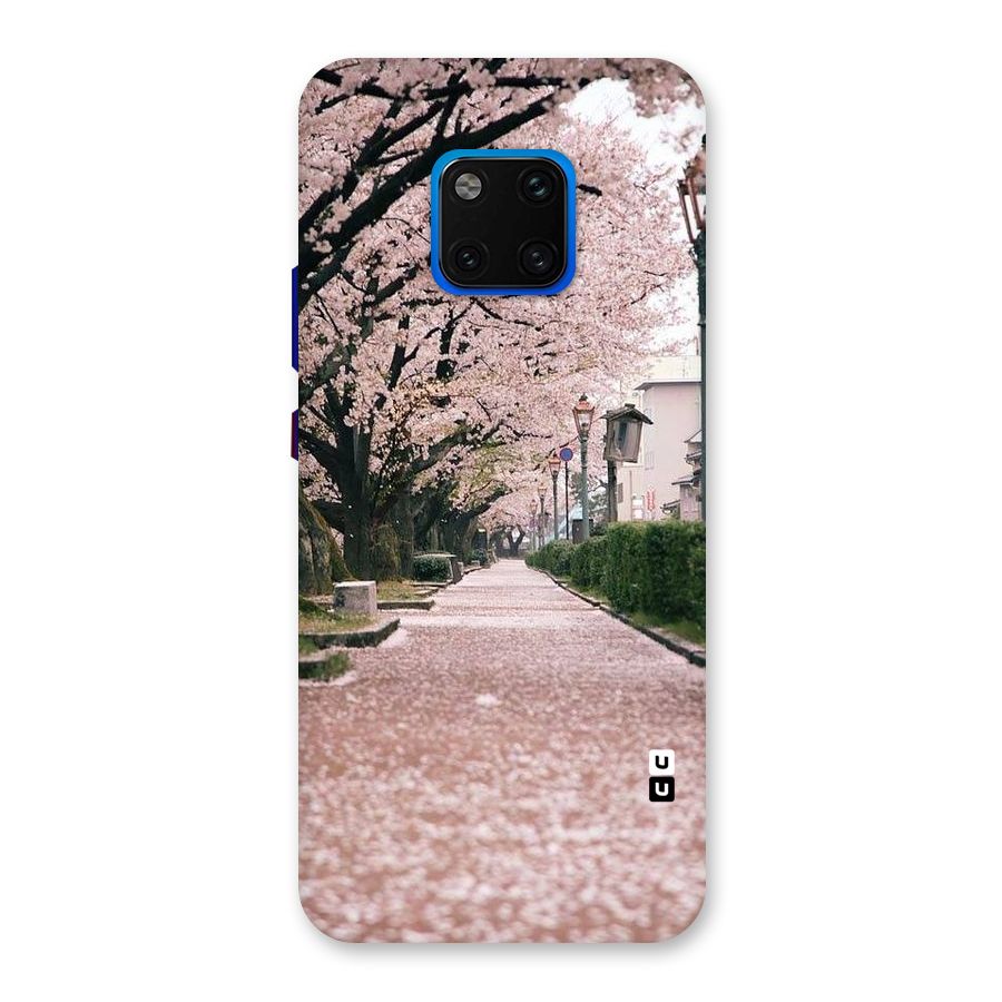 Street In Pink Flowers Back Case for Huawei Mate 20 Pro