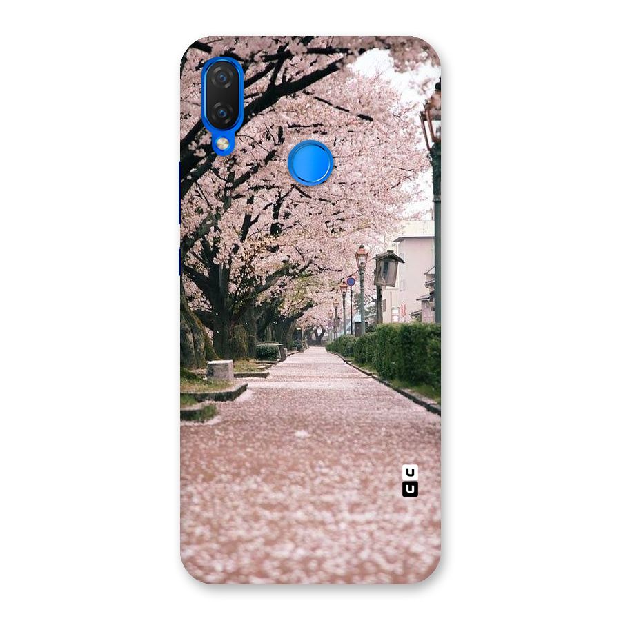 Street In Pink Flowers Back Case for Huawei P Smart+
