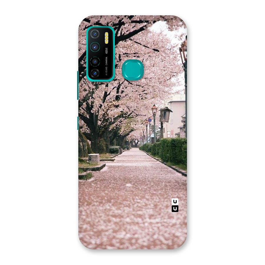 Street In Pink Flowers Back Case for Infinix Hot 9 Pro