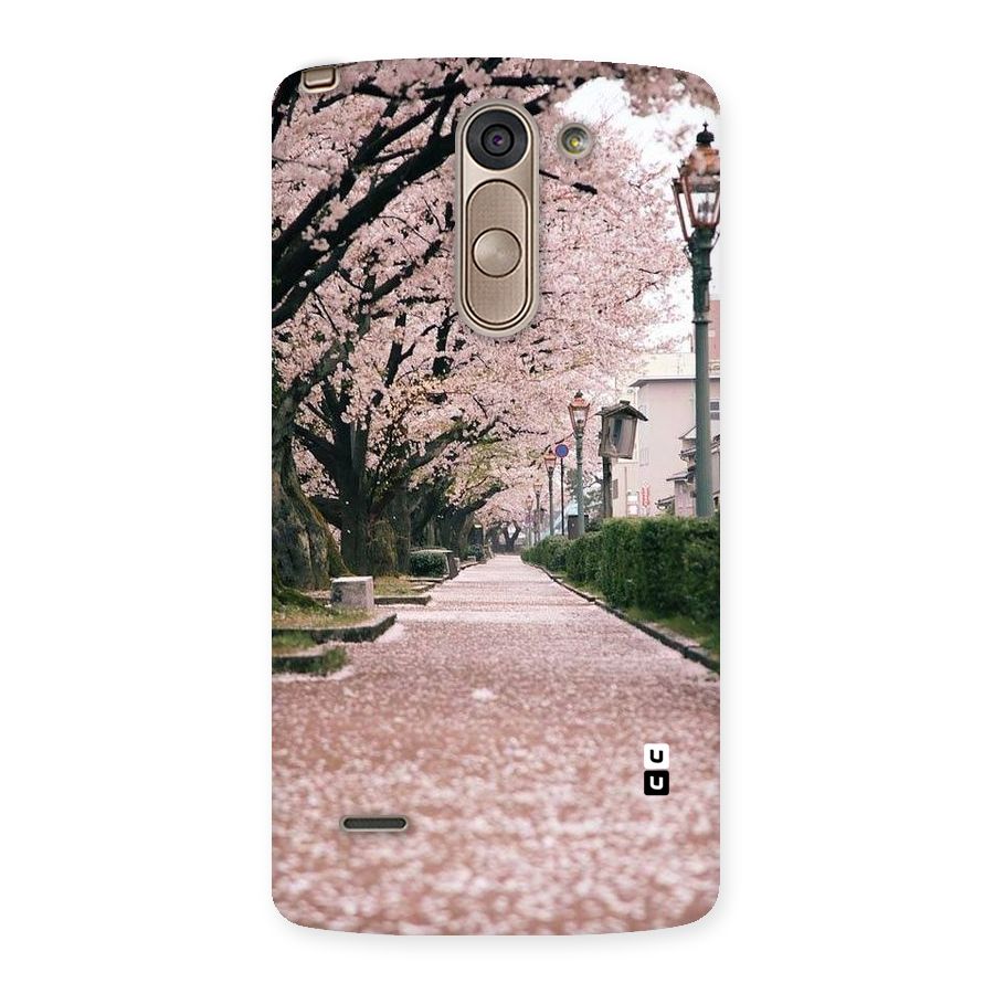 Street In Pink Flowers Back Case for LG G3 Stylus
