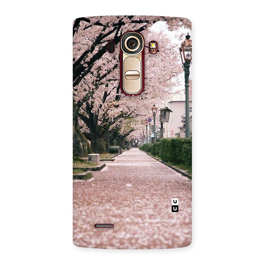 Street In Pink Flowers Back Case for LG G4