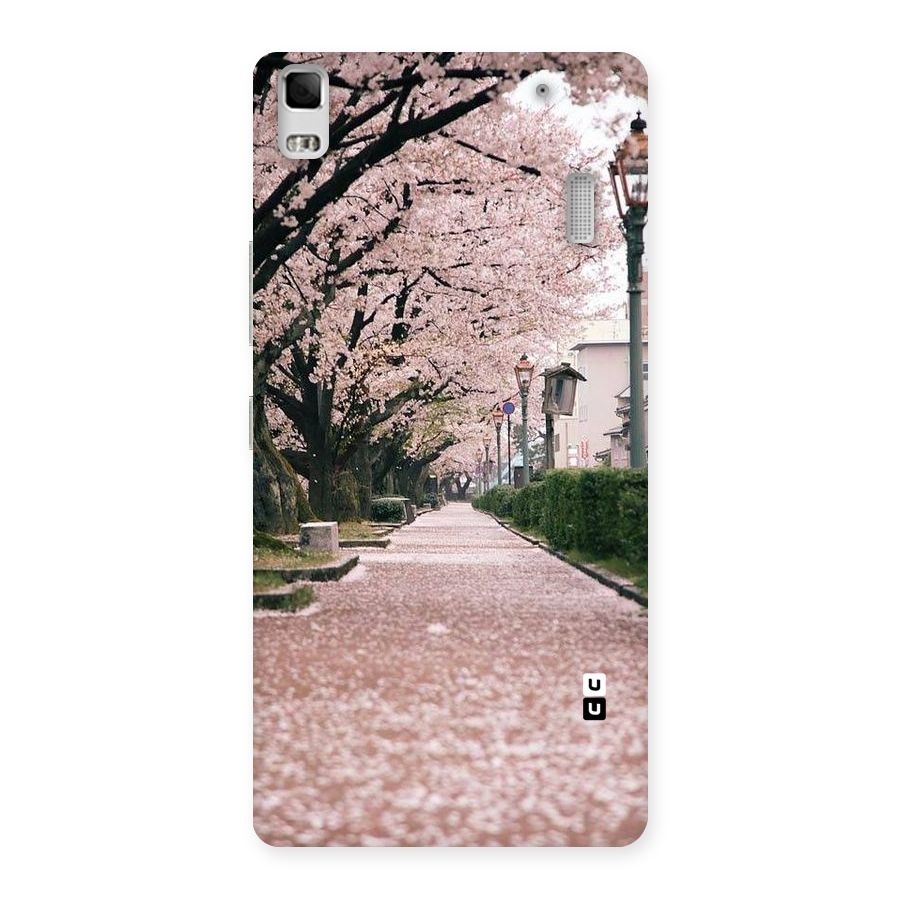 Street In Pink Flowers Back Case for Lenovo K3 Note
