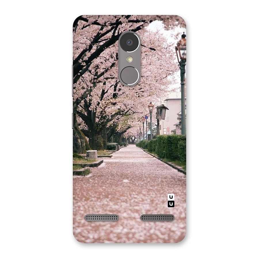 Street In Pink Flowers Back Case for Lenovo K6