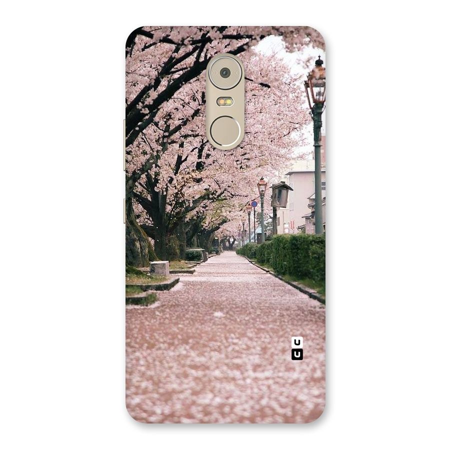 Street In Pink Flowers Back Case for Lenovo K6 Note