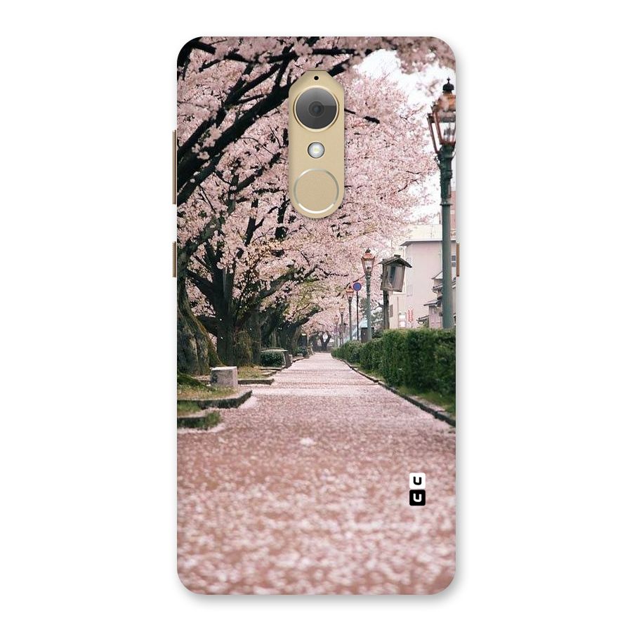 Street In Pink Flowers Back Case for Lenovo K8