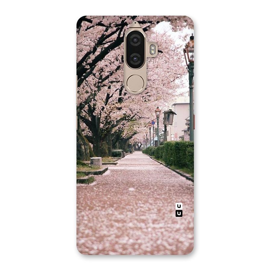 Street In Pink Flowers Back Case for Lenovo K8 Note
