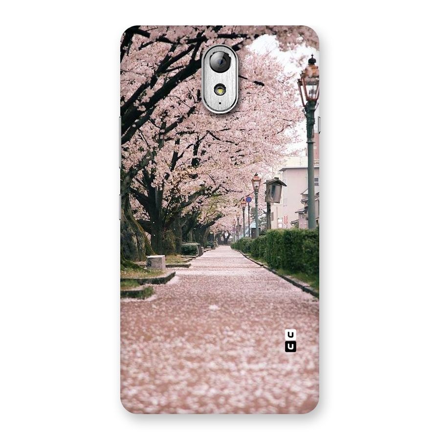 Street In Pink Flowers Back Case for Lenovo Vibe P1M