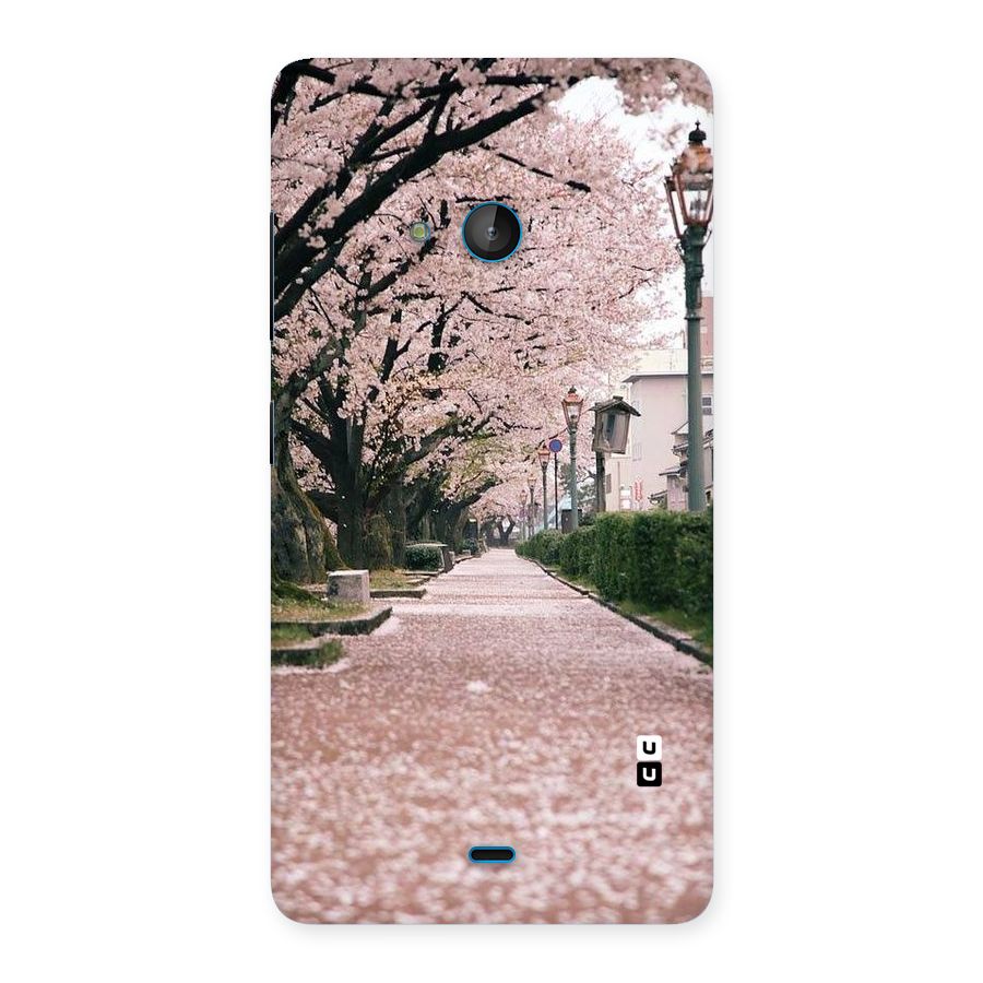 Street In Pink Flowers Back Case for Lumia 540