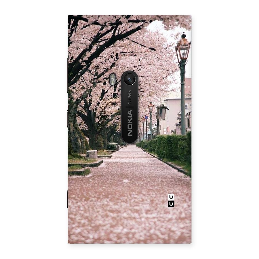 Street In Pink Flowers Back Case for Lumia 920