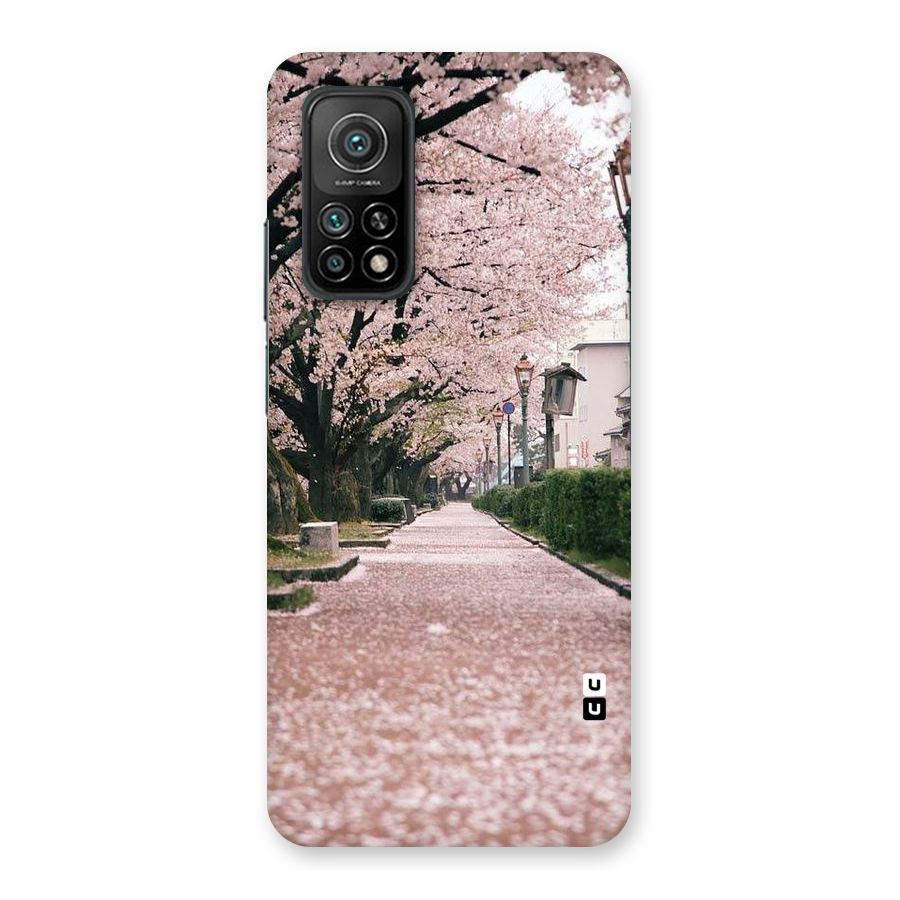 Street In Pink Flowers Back Case for Mi 10T Pro 5G