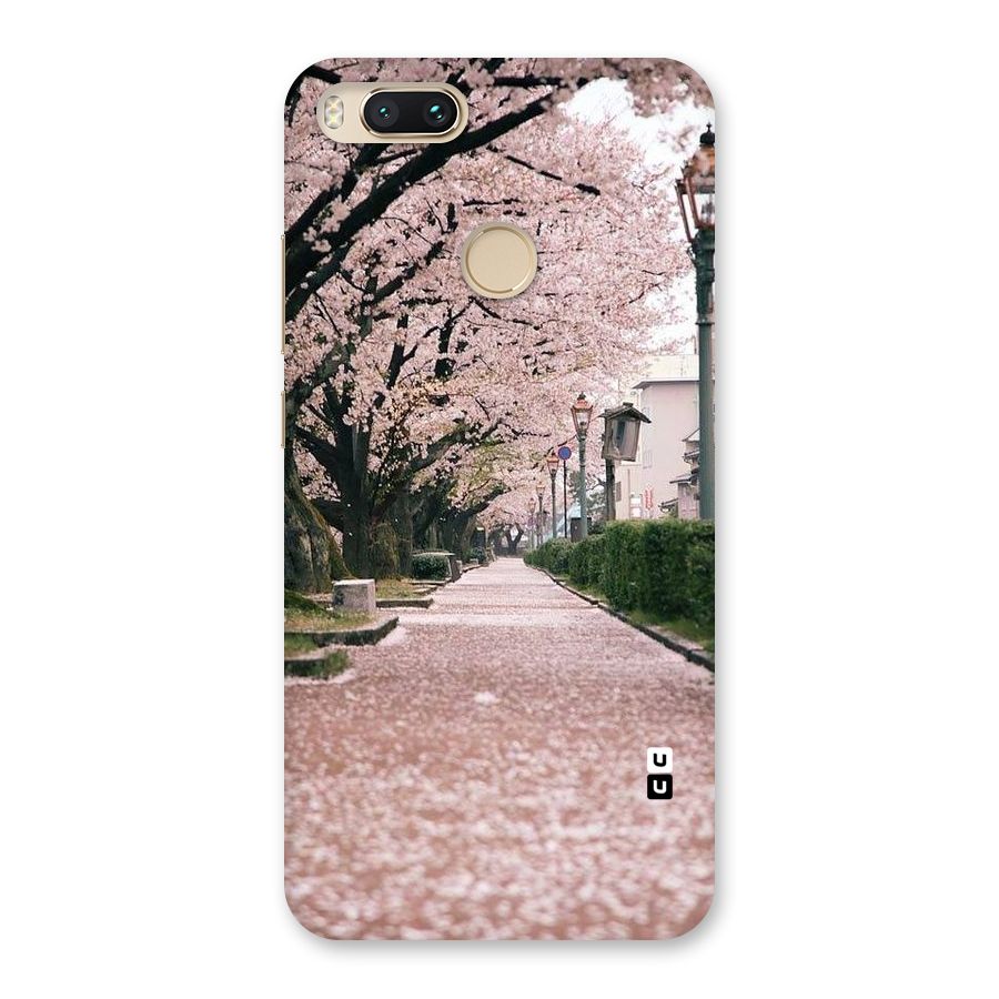 Street In Pink Flowers Back Case for Mi A1