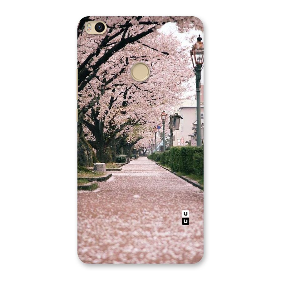 Street In Pink Flowers Back Case for Mi Max 2