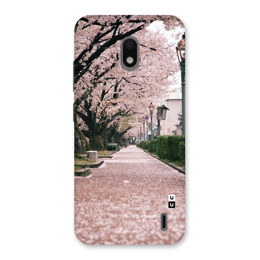 Street In Pink Flowers Back Case for Nokia 2.2