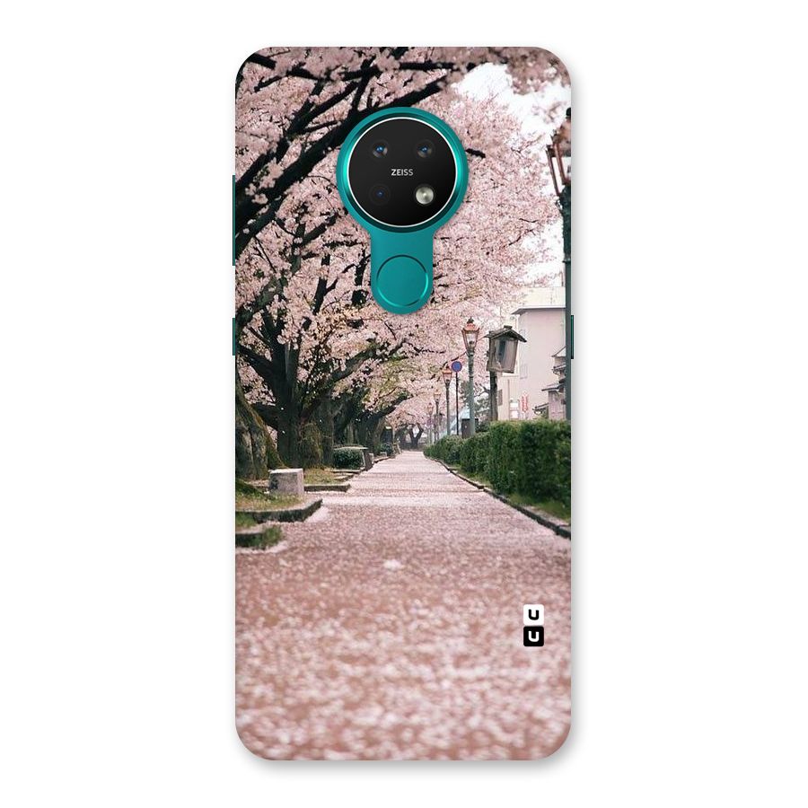 Street In Pink Flowers Back Case for Nokia 7.2