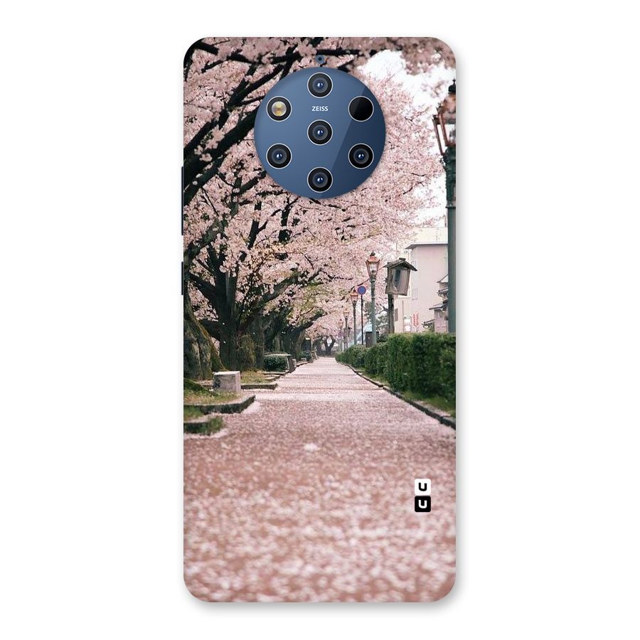 Street In Pink Flowers Back Case for Nokia 9 PureView