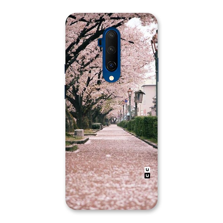 Street In Pink Flowers Back Case for OnePlus 7T Pro