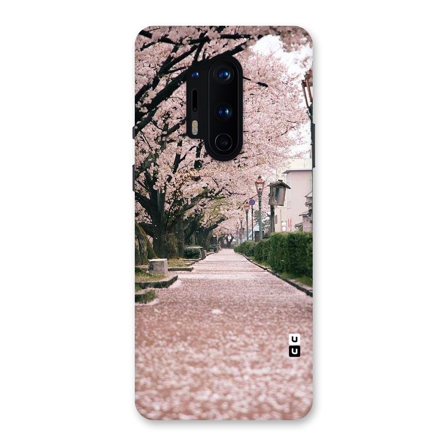 Street In Pink Flowers Back Case for OnePlus 8 Pro