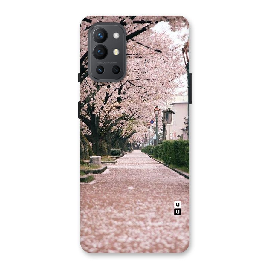 Street In Pink Flowers Back Case for OnePlus 9R