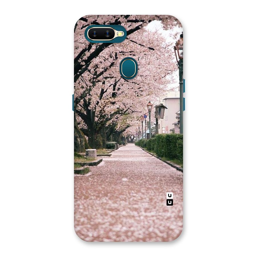 Street In Pink Flowers Back Case for Oppo A11k