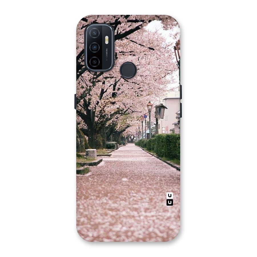 Street In Pink Flowers Back Case for Oppo A32