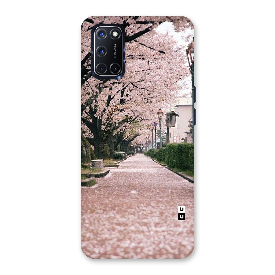 Street In Pink Flowers Back Case for Oppo A52