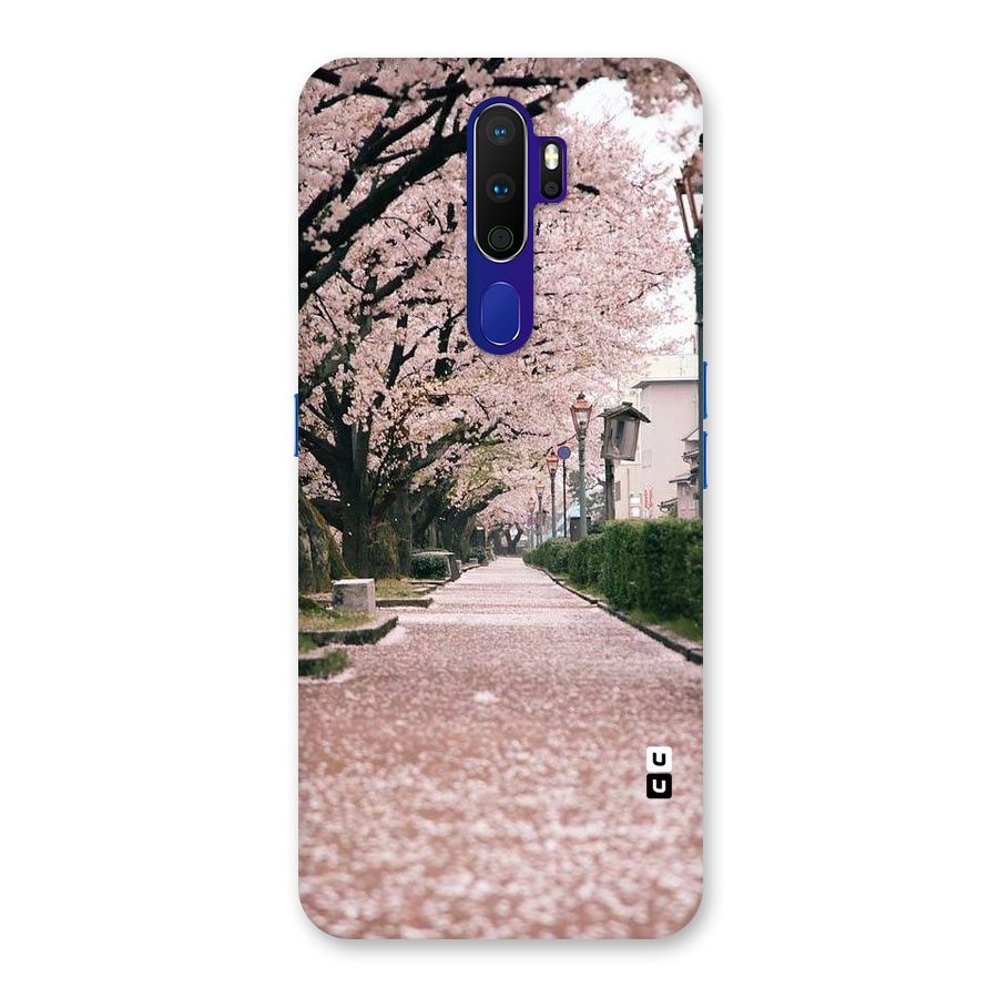 Street In Pink Flowers Back Case for Oppo A9 (2020)