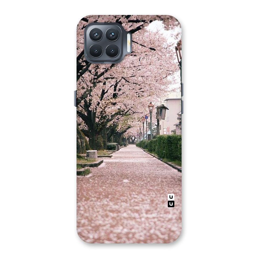 Street In Pink Flowers Back Case for Oppo F17 Pro