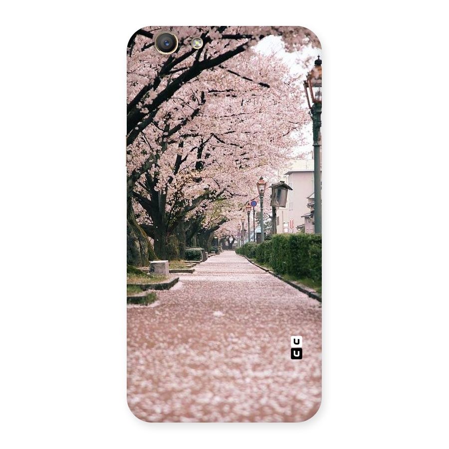 Street In Pink Flowers Back Case for Oppo F1s