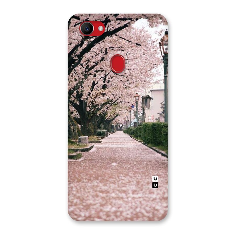 Street In Pink Flowers Back Case for Oppo F7