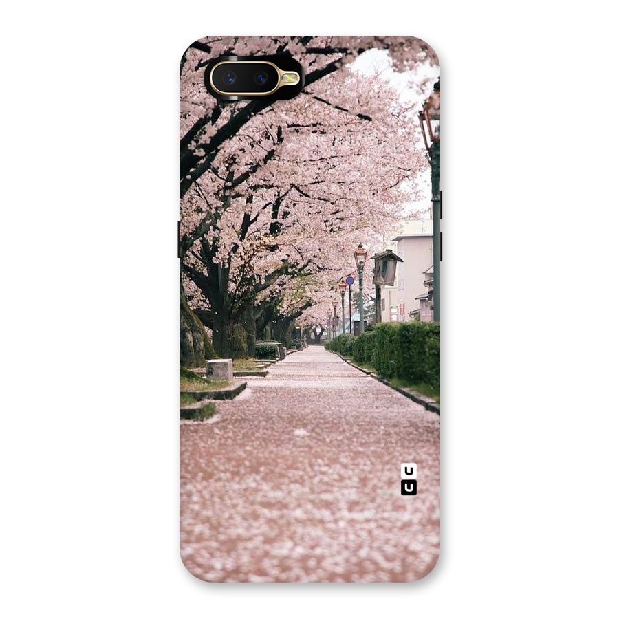 Street In Pink Flowers Back Case for Oppo K1